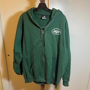 Jets Zip-Up Sweatshirt, Official NFL Apparel, Size L